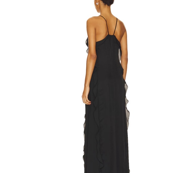 SIMKHAI Emily Maxi Dress in Black - Picture 3 of 13
